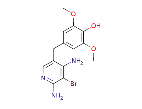 2,4-diamino-3-bromo-5-(4-hydroxy-3,5-dimethoxybenzyl)pyridine