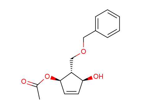 <1(S)-(1α,4α,5β)>-4-(acetyloxy)-5-<(benzyloxy)methyl>-2-cyclopenten-1-ol