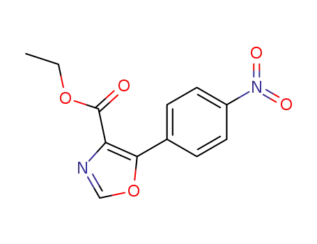 Molecular Structure of 72030-87-6 (5-(4-NITRO-PHENYL)-OXAZOLE-4-CARBOXYLIC ACID ETHYL ESTER)