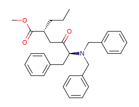 (2R,5S)-5-Dibenzylamino-4-oxo-6-phenyl-2-propyl-hexanoic acid methyl ester
