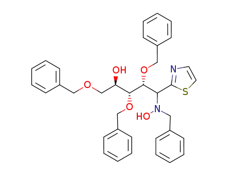 (1SR,2R,3R,4R)-1-N-benzylhydroxylamino-2,3,5-tribenzyloxy-1-(1,3-thiazol-2-yl)-4-pentanol