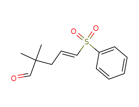 Molecular Structure of 241473-86-9 ((E)-2,2-Dimethyl-5-phenylsulfonylpent-4-enal)