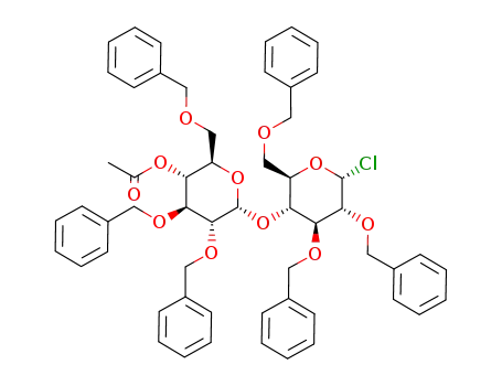 O-(4-O-acetyl-2,3,6-tri-O-benzyl-α-D-glucopyranosyl)-(1->4)-2,3,6-tri-O-benzyl-α-D-glucopyranosyl chloride
