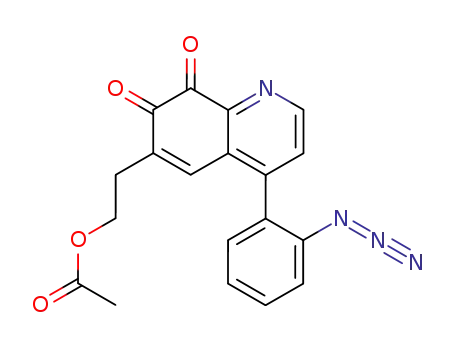 6-(2-acetoxyethyl)-4-(2-azidophenyl)-7,8-dihydroquinoline-7,8-dione