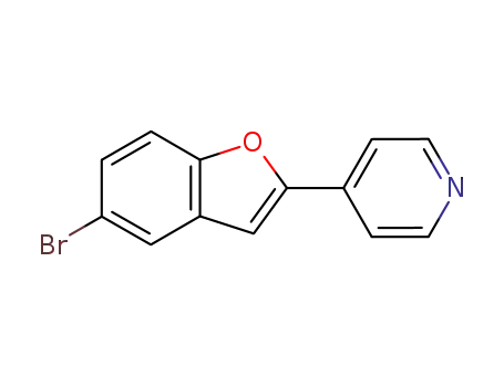 Molecular Structure of 54402-82-3 (Pyridine, 4-(5-bromo-2-benzofuranyl)-)