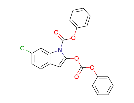 Molecular Structure of 301700-14-1 (6-chloro-2-phenoxycarbonyloxy-indole-1-carboxylic acid phenyl ester)