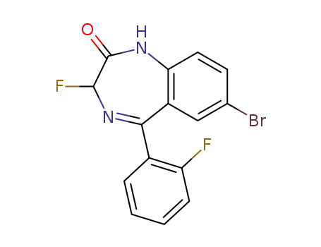 2H-1,4-Benzodiazepin-2-one,
7-bromo-3-fluoro-5-(2-fluorophenyl)-1,3-dihydro-
