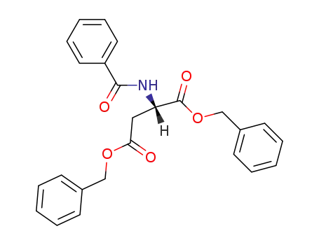 Molecular Structure of 95822-86-9 ((2S)-N-benzoyl-L-aspartic acid dibenzyl ester)