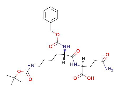 Molecular Structure of 68171-87-9 (Z-Lys(Boc)-Gln-OH)