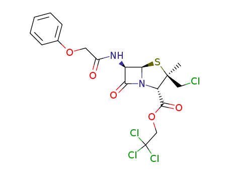 trichloroethyl 2β-(chloromethyl)-2α-methyl-6β-(phenoxyacetamido)-penam-3α-carboxylate