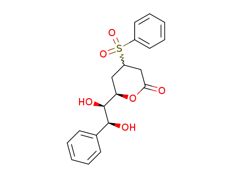(R)-4-Benzenesulfonyl-6-((1R,2S)-1,2-dihydroxy-2-phenyl-ethyl)-tetrahydro-pyran-2-one