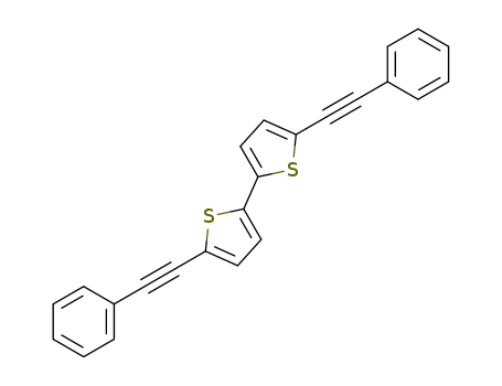 Molecular Structure of 115257-02-8 (5,5'-bis(phenylethynyl)-2,2'-dithiophene)