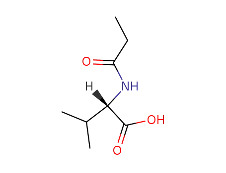 Molecular Structure of 20051-64-3 (N-propanoyl-L-valine)