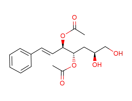 Acetic acid (E)-(1S,2R)-2-acetoxy-1-((S)-2,3-dihydroxy-propyl)-4-phenyl-but-3-enyl ester
