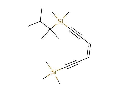 Molecular Structure of 139608-48-3 (Silane,
[6-[dimethyl(1,1,2-trimethylpropyl)silyl]-3-hexene-1,5-diynyl]trimethyl-,
(Z)-)