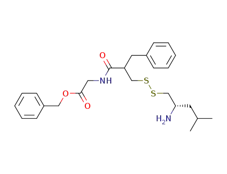 N-(2-Benzyl-3-((2-amino-4-methylpentyl)dithio)-1-oxopropyl)glycine benzyl ester