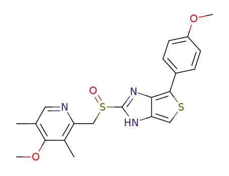 2-(4-Methoxy-3,5-dimethyl-pyridin-2-ylmethanesulfinyl)-6-(4-methoxy-phenyl)-3H-thieno[3,4-d]imidazole
