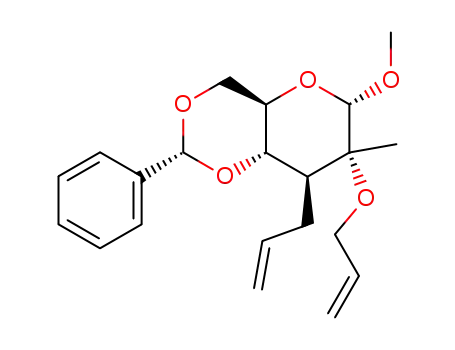 methyl (R)-4,6-O-benzylidene-2-C-methyl-2-O-propenyl-3-deoxy-3-C-propenyl-α-D-glucopyranoside