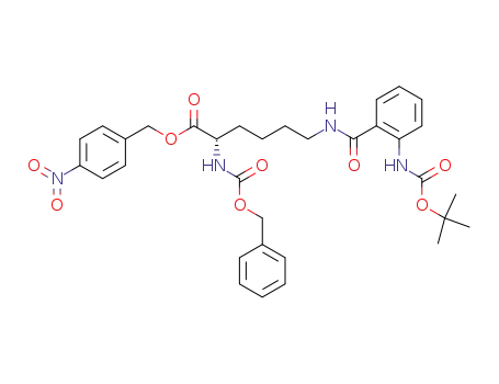 (S)-2-Benzyloxycarbonylamino-6-(2-tert-butoxycarbonylamino-benzoylamino)-hexanoic acid 4-nitro-benzyl ester