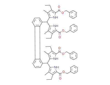 1,8-bis(5,5'-bis(benzyloxycarbonyl)-4,4'-diethyl-3,3'-dimethyl-2,2'-dipyrrylmethyl)biphenylene