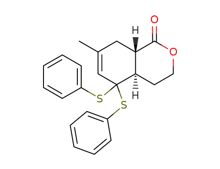 4-methyl-6,6-bis(phenylthio)-3,6,9,10-tetrahydroisochroman-1-one