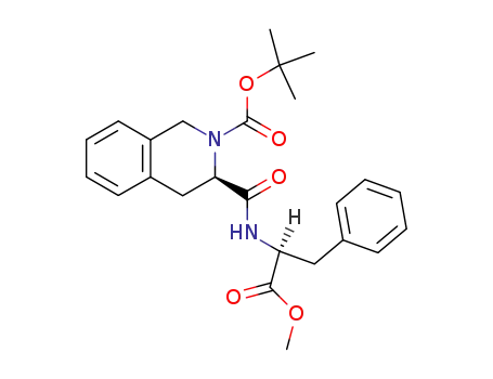 2(1H)-Isoquinolinecarboxylic acid,
3,4-dihydro-3-[[[(1S)-2-methoxy-2-oxo-1-(phenylmethyl)ethyl]amino]carb
onyl]-, 1,1-dimethylethyl ester, (3R)-