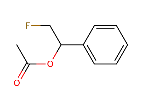 Molecular Structure of 130409-86-8 (1-acetoxy-2-fluoro-1-phenylethane)