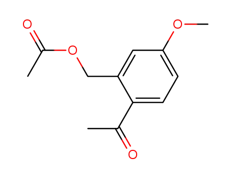 Molecular Structure of 82064-54-8 (Ethanone, 1-[2-[(acetyloxy)methyl]-4-methoxyphenyl]-)