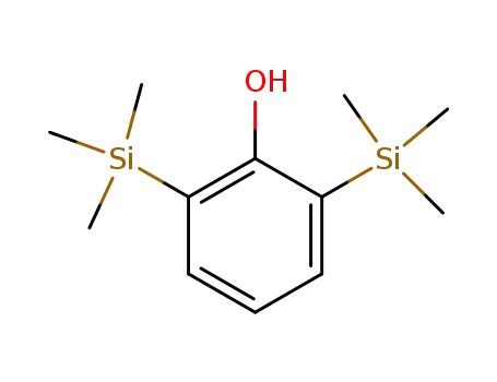 Molecular Structure of 18036-71-0 (Phenol, 2,6-bis(trimethylsilyl)-)