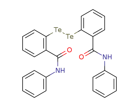 Molecular Structure of 129083-40-5 (Benzamide, 2,2'-ditellurobis[N-phenyl-)