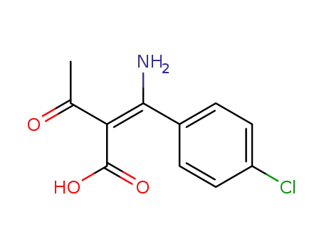 Butanoic acid, 2-[amino(4-chlorophenyl)methylene]-3-oxo-, (E)-