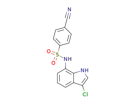 n-(3-Chloro-1h-indol-7-yl)-4-cyanobenzenesulfonamide