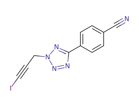 2-(1'-iodopropyn-3'-yl)-5-(p-cyanophenyl)tetrazole