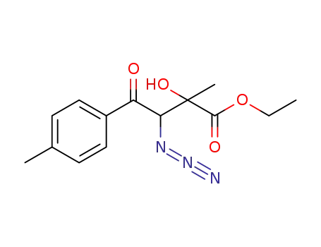 Molecular Structure of 1620058-92-5 (ethyl 3-azido-2-hydroxy-2-methyl-4-oxo-4-(p-tolyl)butanoate)