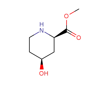 Molecular Structure of 133192-44-6 (2-Piperidinecarboxylicacid,4-hydroxy-,methylester,cis-(9CI))