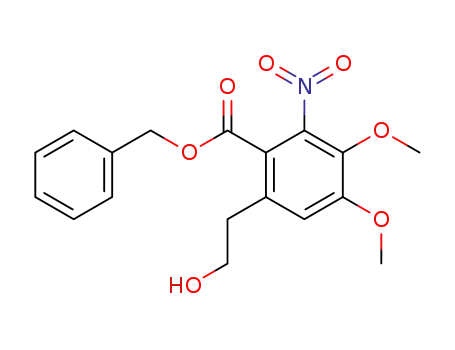 6-(2-Hydroxy-ethyl)-3,4-dimethoxy-2-nitro-benzoic acid benzyl ester