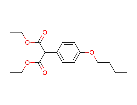 Molecular Structure of 29148-20-7 (Propanedioic acid, (4-butoxyphenyl)-, diethyl ester)