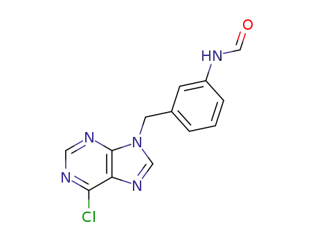 6-chloro-9-(3-formamidobenzyl)-9H-purine