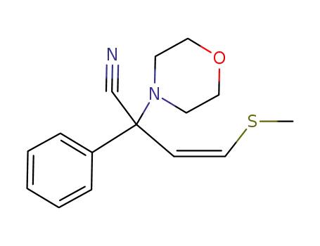 (Z)-4-Methylsulfanyl-2-morpholin-4-yl-2-phenyl-but-3-enenitrile