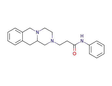Molecular Structure of 100222-15-9 (3-(1,3,4,6,11,11a-Hexahydro-pyrazino[1,2-b]isoquinolin-2-yl)-N-phenyl-propionamide)