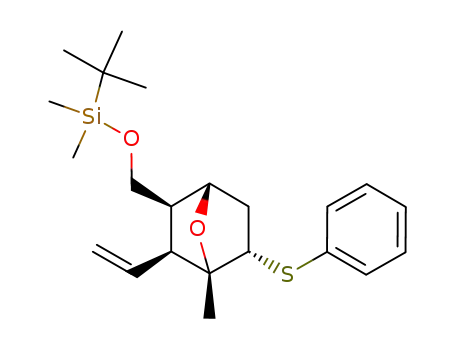 2-exo-<(tert-butyldimethylsiloxy)methyl>-3-exo-ethenyl-4-methyl-5-endo-(phenylthio)-7-oxabicyclo<2.2.1>heptane