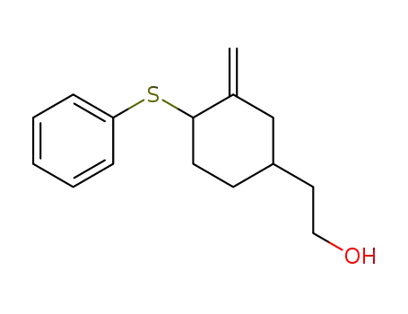 Cyclohexaneethanol, 3-methylene-4-(phenylthio)-