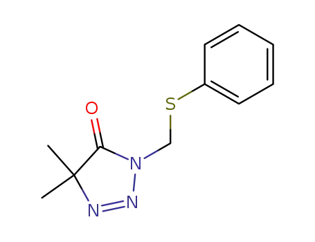4H-1,2,3-Triazol-4-one, 3,5-dihydro-5,5-dimethyl-3-[(phenylthio)methyl]-