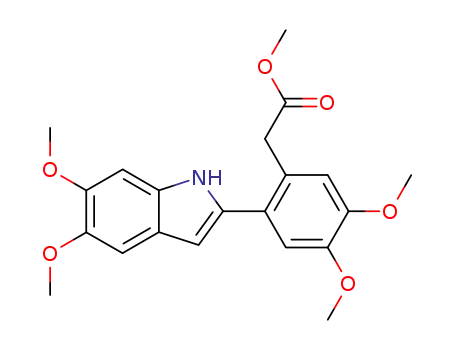 2-[(2'-methylcarboxyethyl-4',5'-dimethoxy)phenyl]-5,6-dimethoxyindole