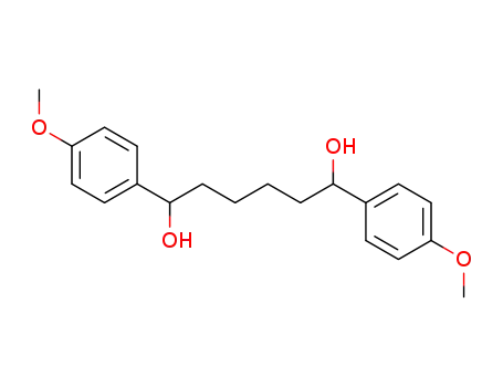 Molecular Structure of 84092-48-8 (1,6-bis-(p-methoxyphenyl)-1,6-hexanediol)