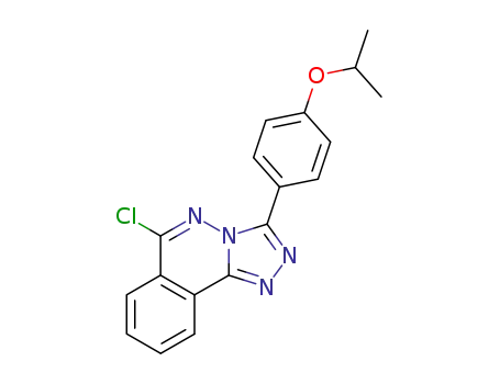 Molecular Structure of 113628-62-9 (6-Chloro-3-(4-isopropoxy-phenyl)-[1,2,4]triazolo[3,4-a]phthalazine)