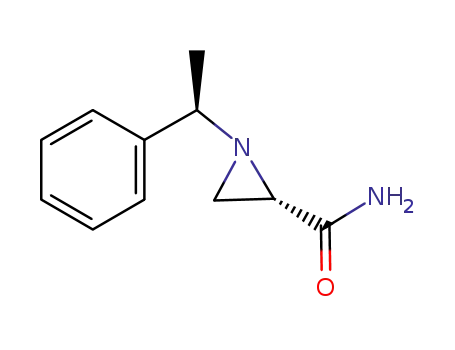 Molecular Structure of 75985-51-2 (1-(1'(R)-ALPHA-METHYLBENZYL)-AZIRIDINE-2(S)-CARBOXAMIDE)