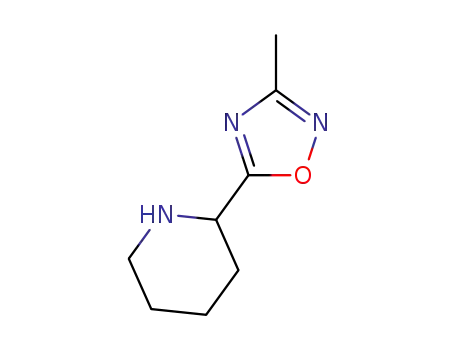 Molecular Structure of 343246-64-0 (2-(3-methyl-1,2,4-oxadiazol-5-yl)piperidine)