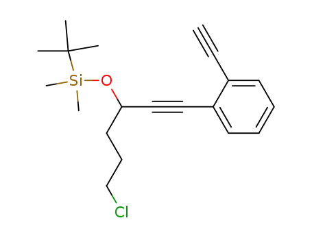 6-Chloro-1-(2'-ethynylphenyl)-3-<(tert-butyldimethylsilyl)oxy>hex-1-yne