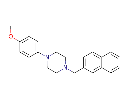 Molecular Structure of 57987-81-2 (Piperazine, 1-(4-methoxyphenyl)-4-(2-naphthalenylmethyl)-)